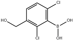 Boronic acid, B-[2,6-dichloro-3-(hydroxymethyl)phenyl]- Structure