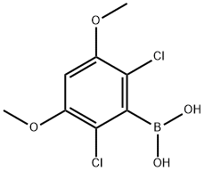 Boronic acid, B-(2,6-dichloro-3,5-dimethoxyphenyl)- Structure