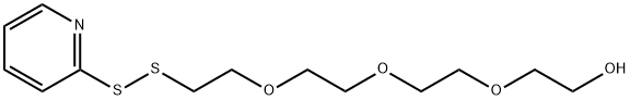 (2-pyridyldithio)-PEG4-alcohol Structure