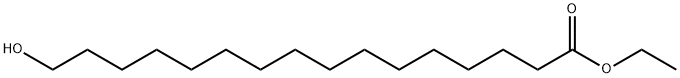 Hexadecanoic acid, 16-hydroxy-, ethyl ester Structure