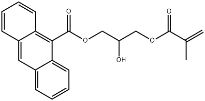 9-Anthracenecarboxylic acid, 2-hydroxy-3-[(2-methyl-1-oxo-2-propen-1-yl)oxy]propyl ester Structure