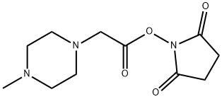 (2,5-dioxopyrrolidin-1-yl) 2-(4-methylpiperazin-1-yl)acetate 구조식 이미지