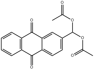 9,10-Anthracenedione, 2-[bis(acetyloxy)methyl]- 구조식 이미지