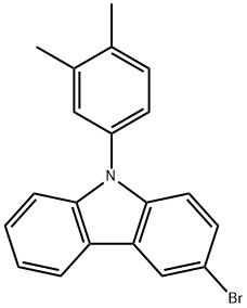 9H-Carbazole, 3-bromo-9-(3,4-dimethylphenyl)- Structure