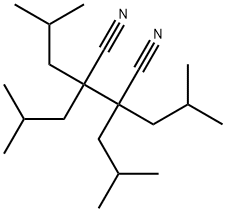 Butanedinitrile, 2,2,3,3-tetrakis(2-methylpropyl)- Structure