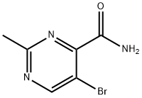 4-Pyrimidinecarboxamide, 5-bromo-2-methyl- Structure