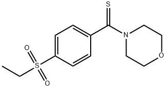Methanethione, [4-(ethylsulfonyl)phenyl]-4-morpholinyl- Structure
