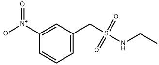 Benzenemethanesulfonamide, N-ethyl-3-nitro- Structure