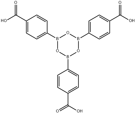 Benzoic acid, 4,4',4''-(2,4,6-boroxintriyl)tris- Structure