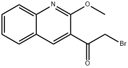 Ethanone, 2-bromo-1-(2-methoxy-3-quinolinyl)- 구조식 이미지