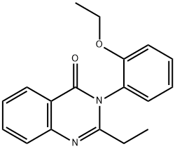 4(3H)-Quinazolinone, 3-(2-ethoxyphenyl)-2-ethyl- Structure