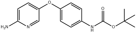 Carbamic acid, [4-[(6-amino-3-pyridinyl)oxy]phenyl]-, 1,1-dimethylethyl ester (9CI) Structure