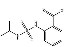 Benzoic acid, 2-[[[(1-methylethyl)amino]sulfonyl]amino]-, methyl ester Structure