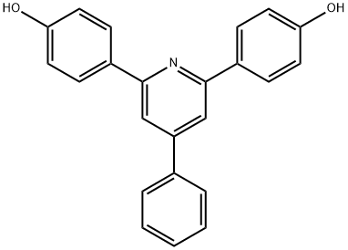 2, 6 -di (4 - hydroxy phenyl) - 4 - phenyl pyridine Structure