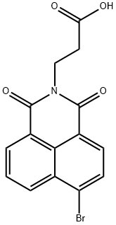 1H-Benz[de]isoquinoline-2(3H)-propanoic acid, 6-bromo-1,3-dioxo- 구조식 이미지