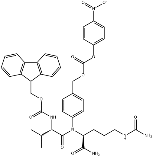 FMoc-Val-Cit-PAB-PNP 구조식 이미지