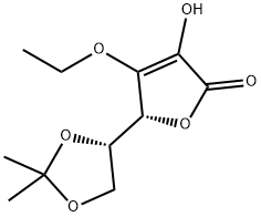 L-Ascorbic acid, 3-O-ethyl-5,6-O-(1-methylethylidene)- Structure