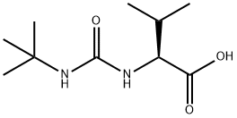 (2S)-2-[(tert-butylcarbamoyl)amino]-3-methylbutanoic Acid Structure