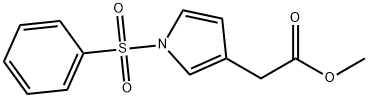 1H-Pyrrole-3-acetic acid, 1-(phenylsulfonyl)-, methyl ester Structure