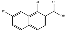 1,7-dihydroxynaphthalene-2-carboxylic Acid 구조식 이미지