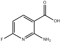 3-Pyridinecarboxylic acid, 2-amino-6-fluoro- Structure
