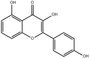 4H-1-Benzopyran-4-one, 3,5-dihydroxy-2-(4-hydroxyphenyl)- Structure