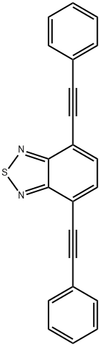 2,1,3-Benzothiadiazole, 4,7-bis(2-phenylethynyl)- Structure