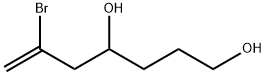 6-Heptene-1,4-diol, 6-bromo- Structure