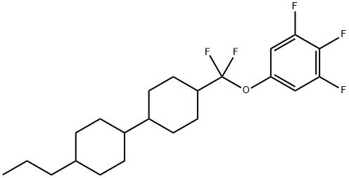 Benzene, 5-[difluoro(4'-propyl[1,1'-bicyclohexyl]-4-yl)methoxy]-1,2,3-trifluoro- Structure