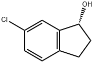 1H-Inden-1-ol, 6-chloro-2,3-dihydro-, (1R)- Structure