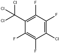 Benzene, 1-chloro-2,3,5,6-tetrafluoro-4-(trichloromethyl)- Structure