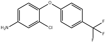 Benzenamine, 3-chloro-4-[4-(trifluoromethyl)phenoxy]- Structure