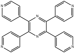 Pyrazine, 2,3,5,6-tetra-4-pyridinyl- Structure