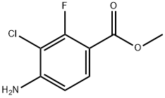 Benzoic acid, 4-amino-3-chloro-2-fluoro-, methyl ester 구조식 이미지