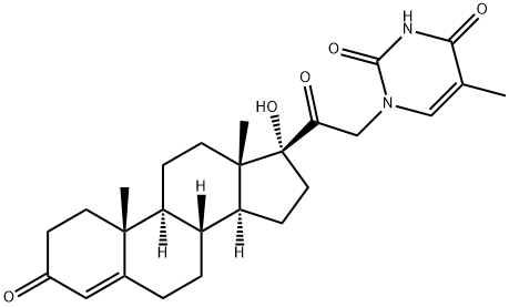 thymine-hydroxyprogesterone Structure