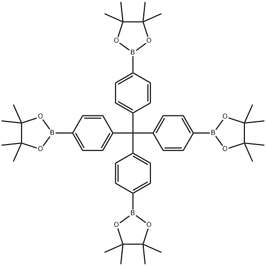 Tetra (4-pinacyl phenyl) methane Structure