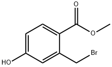 Benzoic acid, 2-(bromomethyl)-4-hydroxy-, methyl ester Structure