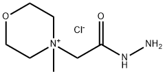Morpholinium, 4-(2-hydrazinyl-2-oxoethyl)-4-methyl-, chloride (1:1) 구조식 이미지