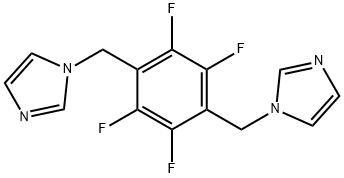 1H-Imidazole, 1,1'-[(2,3,5,6-tetrafluoro-1,4-phenylene)bis(methylene)]bis- Structure