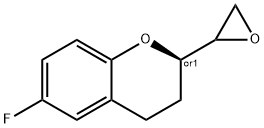 (2R)-rel-6-Fluoro-3,4-dihydro-2-(2R)-2-oxiranyl-2H-1-benzopyran Structure