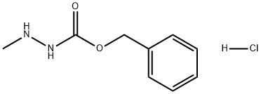 Hydrazinecarboxylic acid, 2-methyl-, phenylmethyl ester, hydrochloride (1:1) Structure