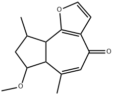 Azuleno[4,5-b]furan-4(6aH)-one, 7,8,9,9a-tetrahydro-7-methoxy-6,9-dimethyl- 구조식 이미지
