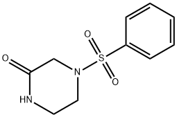 2-Piperazinone, 4-(phenylsulfonyl)- Structure