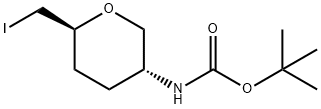 tert-butyl ((3R,6S)-6-(iodomethyl)tetrahydro-2H-pyran-3-yl)carbamate Structure