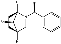(1R,4R,7R)-7-bromo-2-((S)-1-phenylethyl)-2-azabicyclo[2.2.1]heptane(WXC08750) Structure