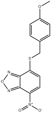 4-((4-methoxybenzyl)thio)-7-nitrobenzo[c][1,2,5]oxadiazole Structure