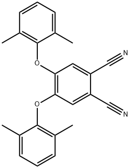 1,2-Benzenedicarbonitrile, 4,5-bis(2,6-dimethylphenoxy)- Structure