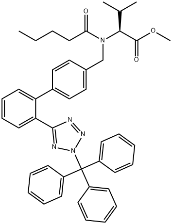 Valsartan Methyl Ester N2-Trityl Analog Structure