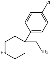 4-Piperidinemethanamine, 4-(4-chlorophenyl)- Structure