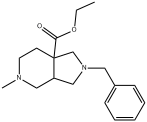 7aH-Pyrrolo[3,4-c]pyridine-7a-carboxylic acid, octahydro-5-methyl-2-(phenylmethyl)-, ethyl ester Structure